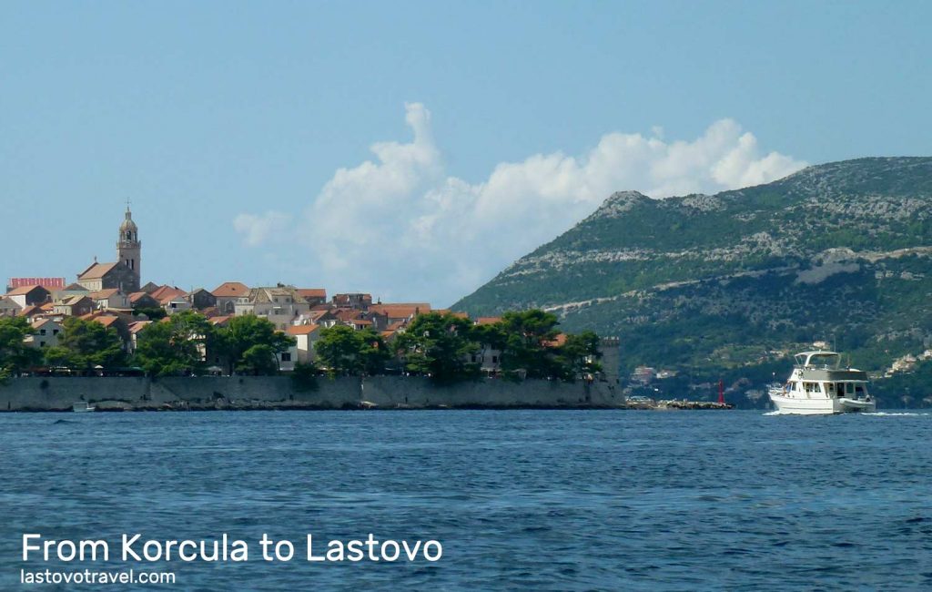Departing from Korcula