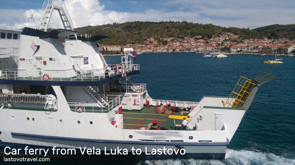 Taking Car Ferry to Lastovo from Vela Luka